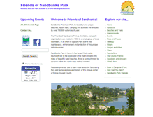 Tablet Screenshot of friendsofsandbanks.org
